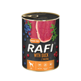 Rafi karma mokra dla psa z kaczką 24x400g