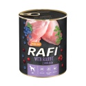Rafi karma mokra dla psa z królikiem 12x800g
