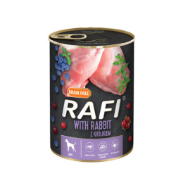 Rafi karma mokra dla psa z królikiem 24x400g