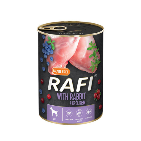 Rafi karma mokra dla psa z królikiem 24x400g