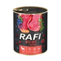 Rafi karma mokra dla psa z wołowiną 12x800g