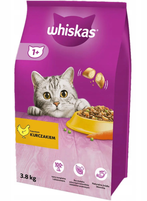 Whiskas karma sucha dla kota z kurczakiem 3.8kg