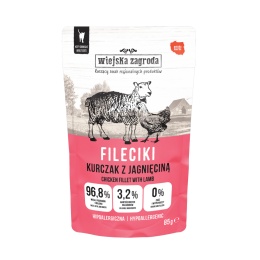 Wiejska Zagroda karma mokra dla kota z kurczakiem i jagnięciną 85g