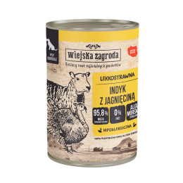 Wiejska Zagroda karma mokra dla psa z indykiem i jagnięciną 400g