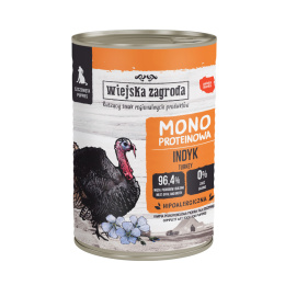 Wiejska Zagroda karma mokra dla szczeniąt monoproteinowa z indykiem 400g