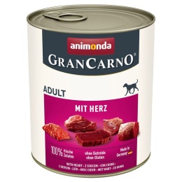 Animonda GranCarno karma mokra dla psa z sercami 800g