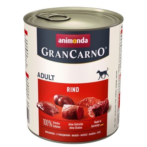 Animonda GranCarno karma mokra dla psa z wołowiną 800g