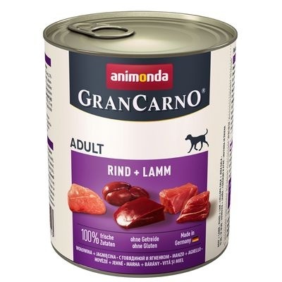 Animonda GranCarno karma mokra dla psa z wołowiną i jagnięciną 800g