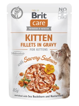 Brit Care karma mokra dla kociąt z łososiem 85g