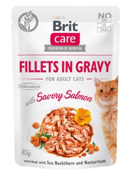 Brit Care karma mokra dla kota z łososiem 85g