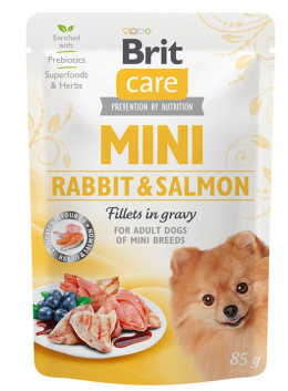Brit Care karma mokra dla psa z królikiem i łososiem 85g