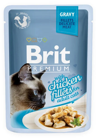 Brit Premium Gravy karma mokra dla kota z kurczakiem 85g