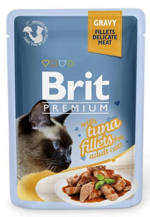 Brit Premium Gravy karma mokra dla kota z tuńczykiem 85g