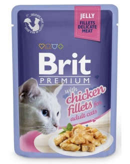 Brit Premium Jelly karma mokra dla kota z kurczakiem 85g
