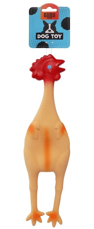 BuBu Pets lateksowy kurczak z piszczałką 47cm