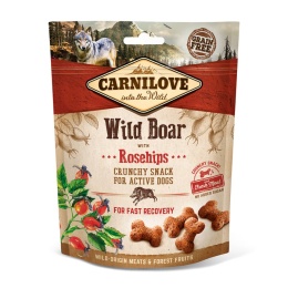 Carnilove Crunchy Snack z dzikiem i owocem dzikiej róży 200g