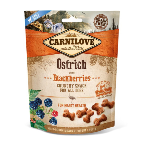 Carnilove Crunchy Snack ze strusia i jeżyną 200g
