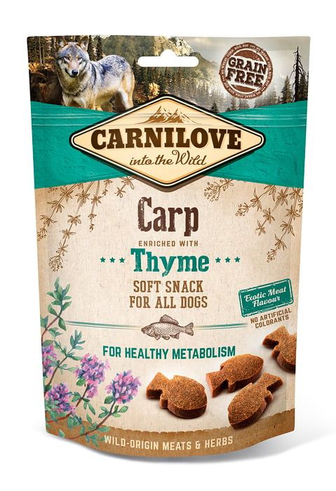 Carnilove Semi-Moist Snack z karpiem i tymiankiem 200g