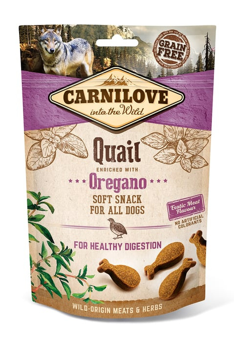 Carnilove Semi-Moist Snack z przepiórką i oregano 200g