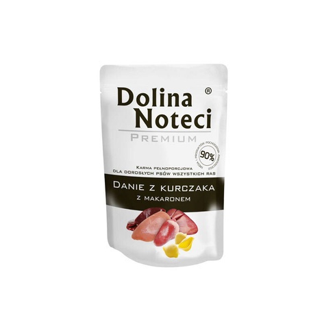 Dolina Noteci Premium karma mokra dla psa Danie z kurczaka z makaronem 100g