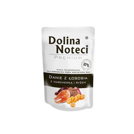 Dolina Noteci Premium karma mokra dla psa Danie z łososia z marchewką i ryżem 100g