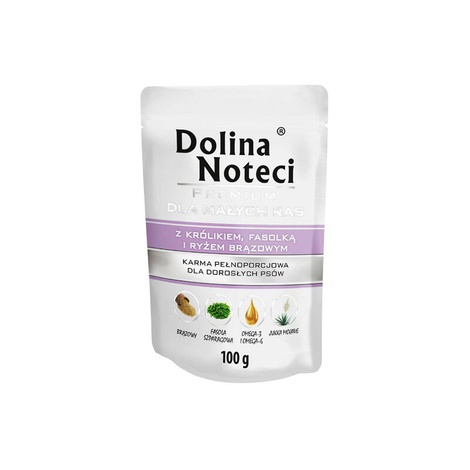 Dolina Noteci Premium karma mokra dla psa z królikiem, fasolką i ryżem brązowym 100g