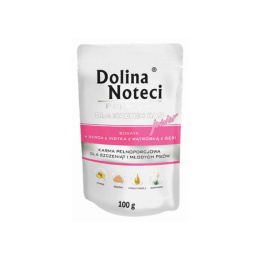 Dolina Noteci Premium karma mokra dla szczeniąt z sercami z indyka i wątróbką z gęsi 100g