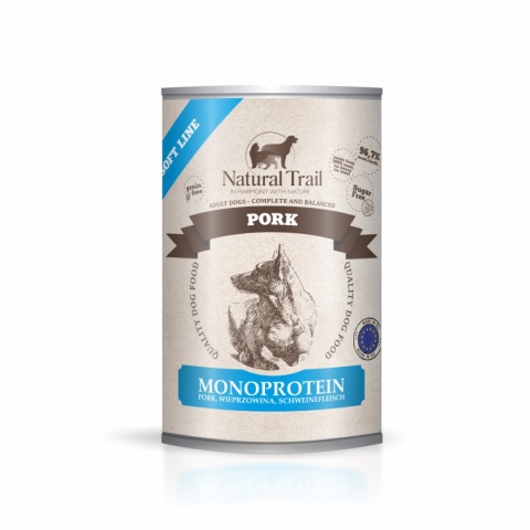 Natural Trail karma mokra dla psa monoproteinowa z wieprzowiną 400g