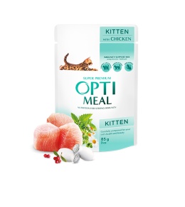 OPTIMEAL karma mokra dla kociąt z kurczakiem 85g
