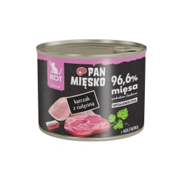Pan Mięsko karma mokra dla kociąt z kurczakiem i cielęciną 200g