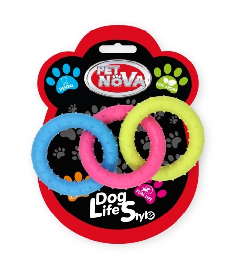 PetNova DOG LIFE STYLE 3 połączone kółka 18,5cm