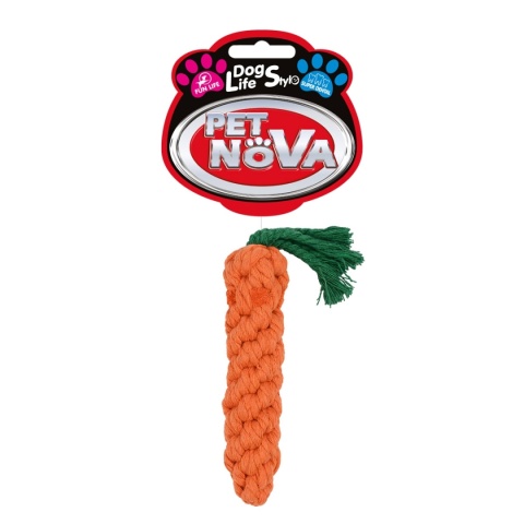 PetNova DOG LIFE STYLE Marchewka ze sznurka