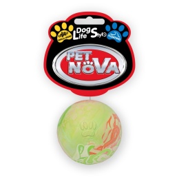 PetNova DOG LIFE STYLE Piłka multikolor pełna 7cm