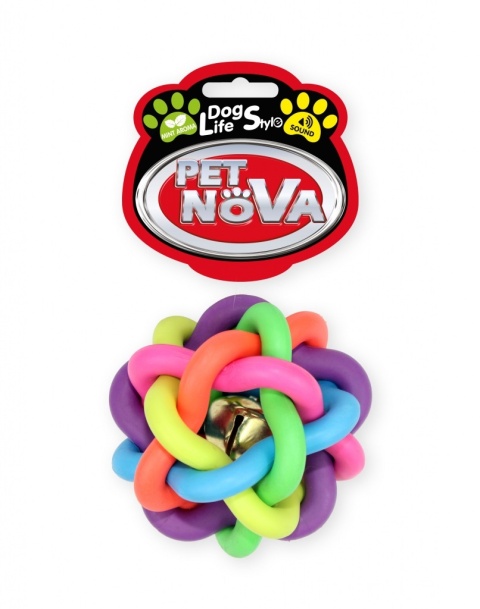 PetNova DOG LIFE STYLE Piłka pleciona 6cm