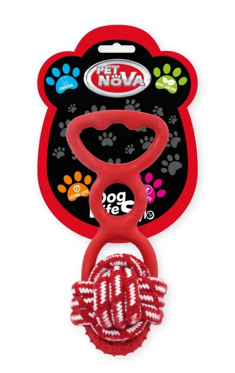PetNova DOG LIFE STYLE Zabawka węzeł i uchwyt 20cm