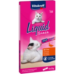 Vitakraft Liquid Snack dla kota z kaczką 6x15g