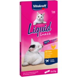 Vitakraft Liquid Snack dla kota z kurczakiem 6x15g
