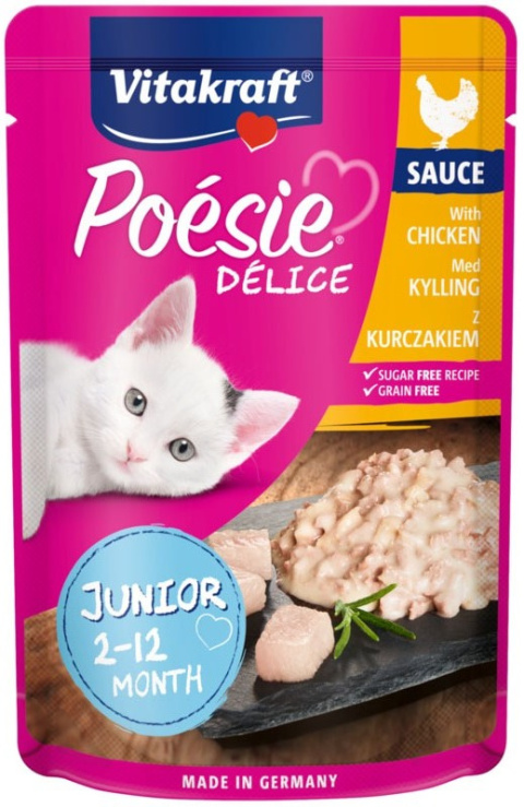 Vitakraft Poésie Délice karma mokra dla kociąt z kurczakiem 85g