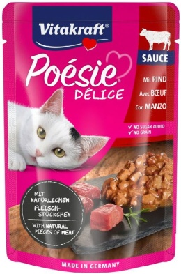 Vitakraft Poésie Délice karma mokra dla kota z wołowiną 85g
