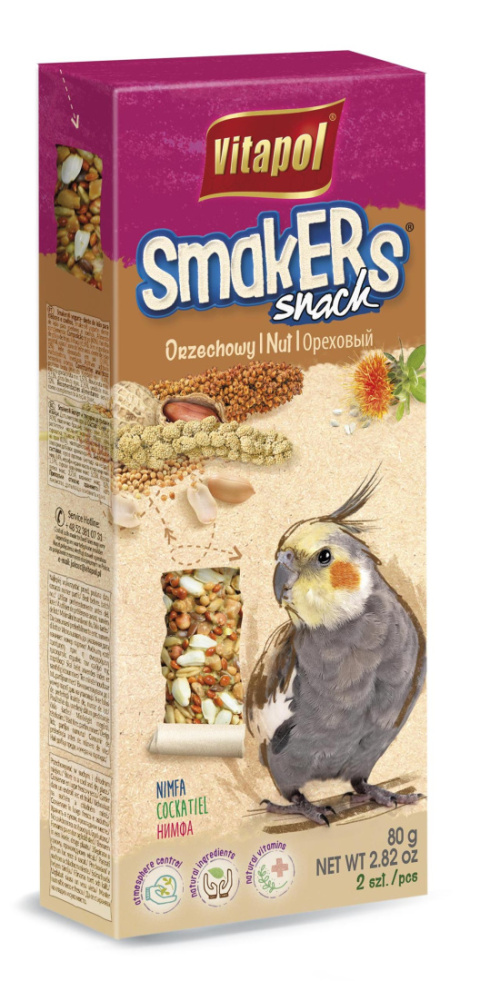 Vitapol Smakers Snack orzechowy dla nimfy 2szt.