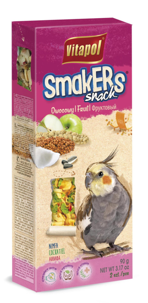 Vitapol Smakers Snack owocowy dla nimfy 2szt.